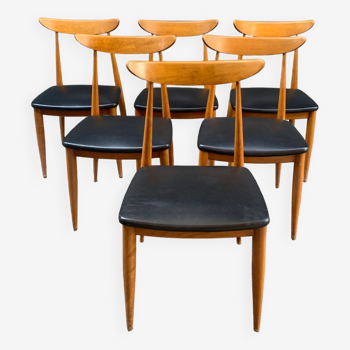 Série de 6 chaises style scandinave années 1960’