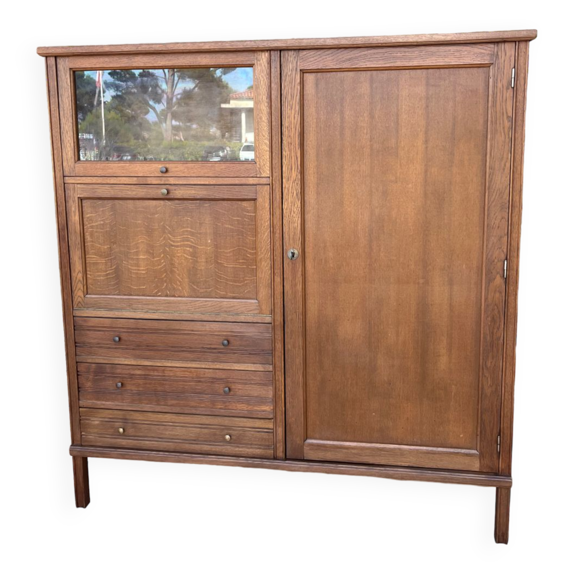 1950 oak administration cabinet