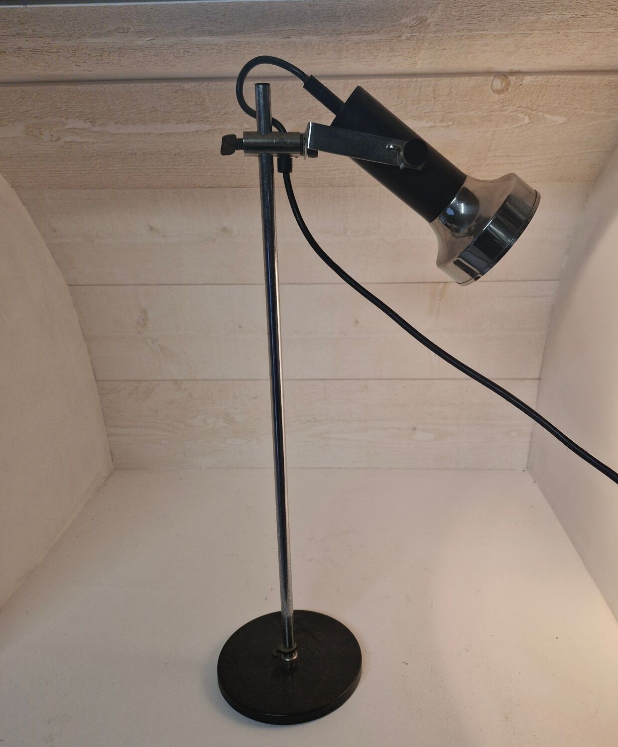 Lampe de bureau chrome 1970