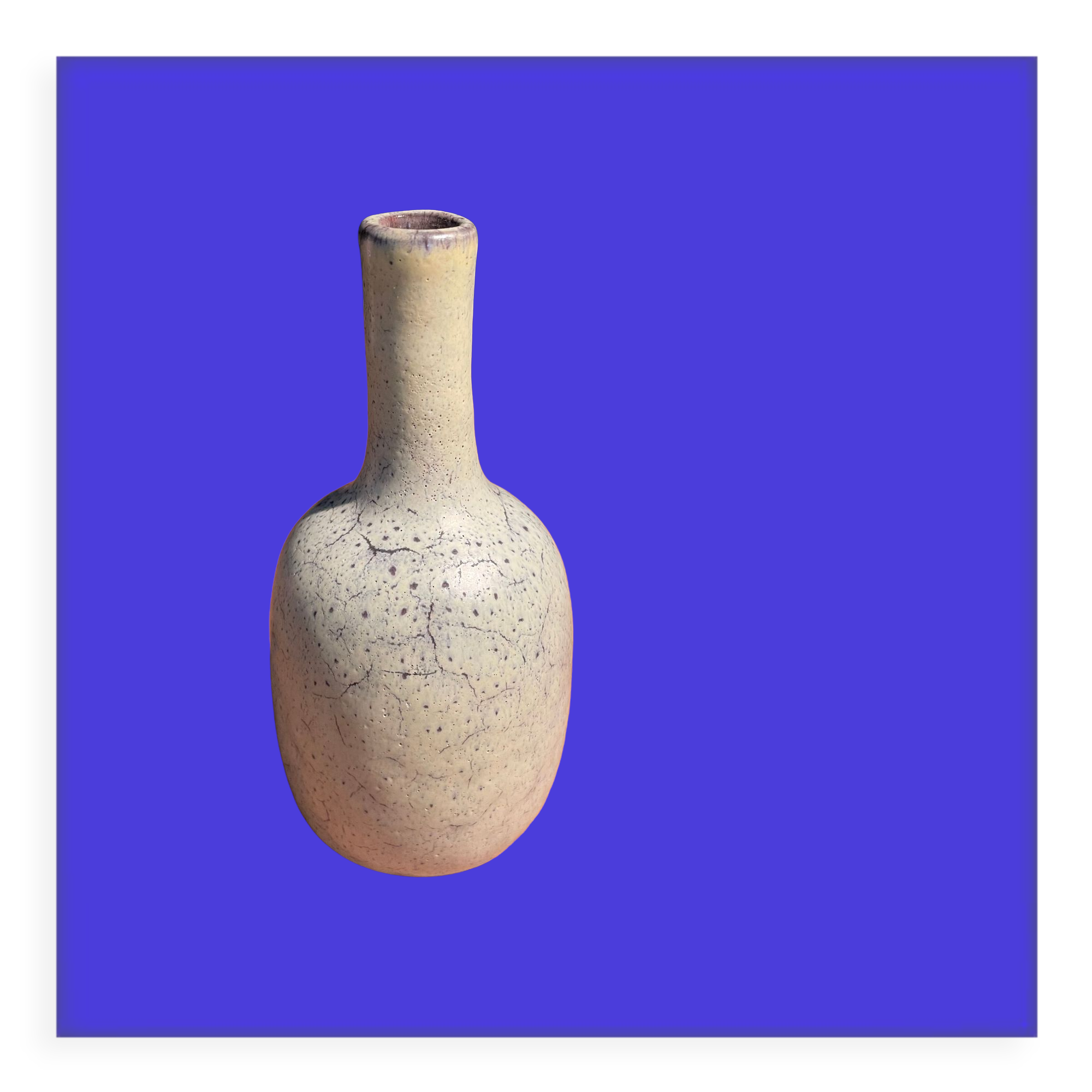 Small Vallauris vase with thin neck