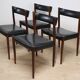 Set of 4 Scandinavian chairs in rosewood – Denmark – 1960s