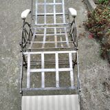 Wilson's adjustable folding chair made of steel produced in 1871