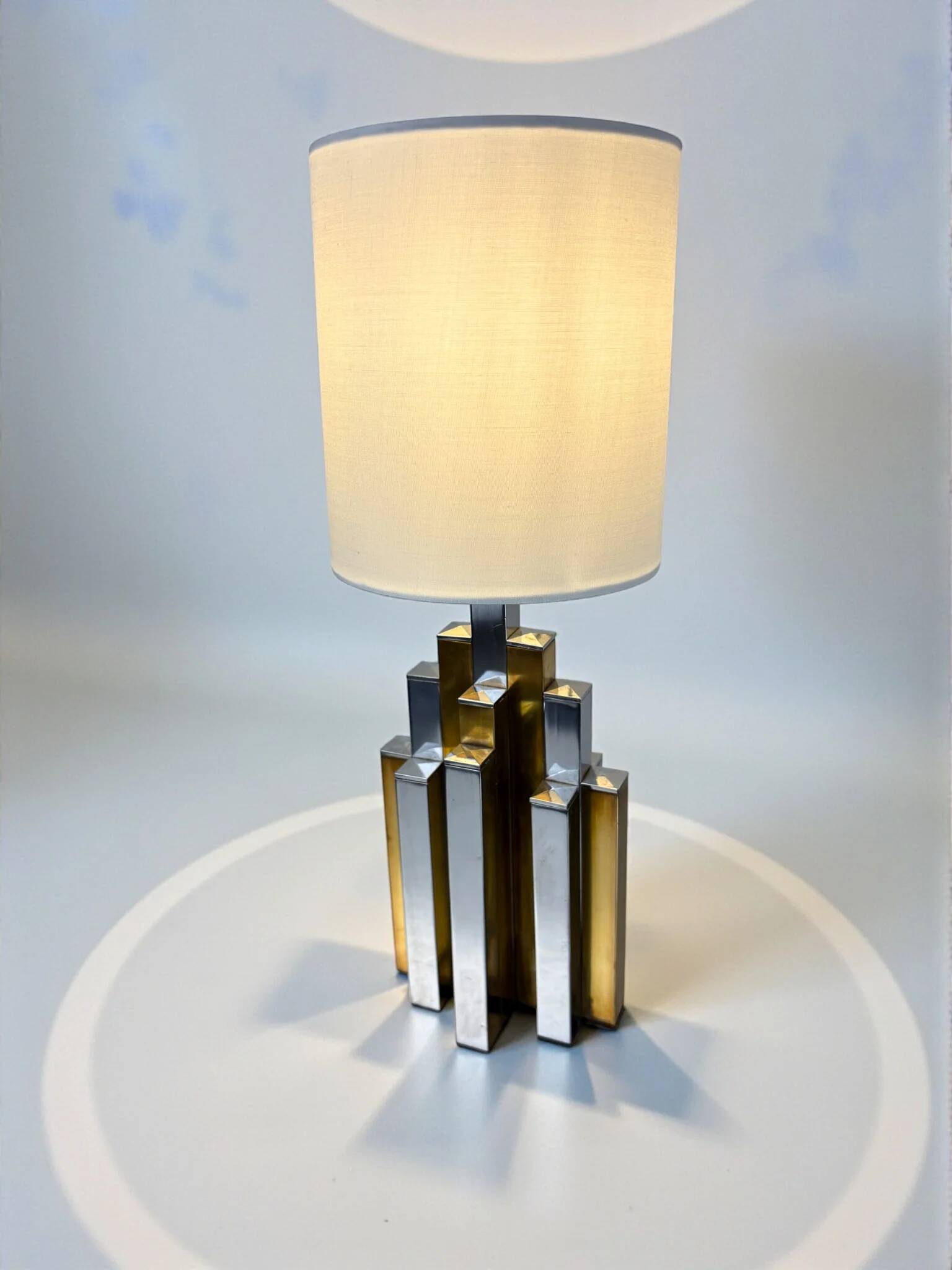 Midcentury modern BD Lumica cubic table lamp, Spain