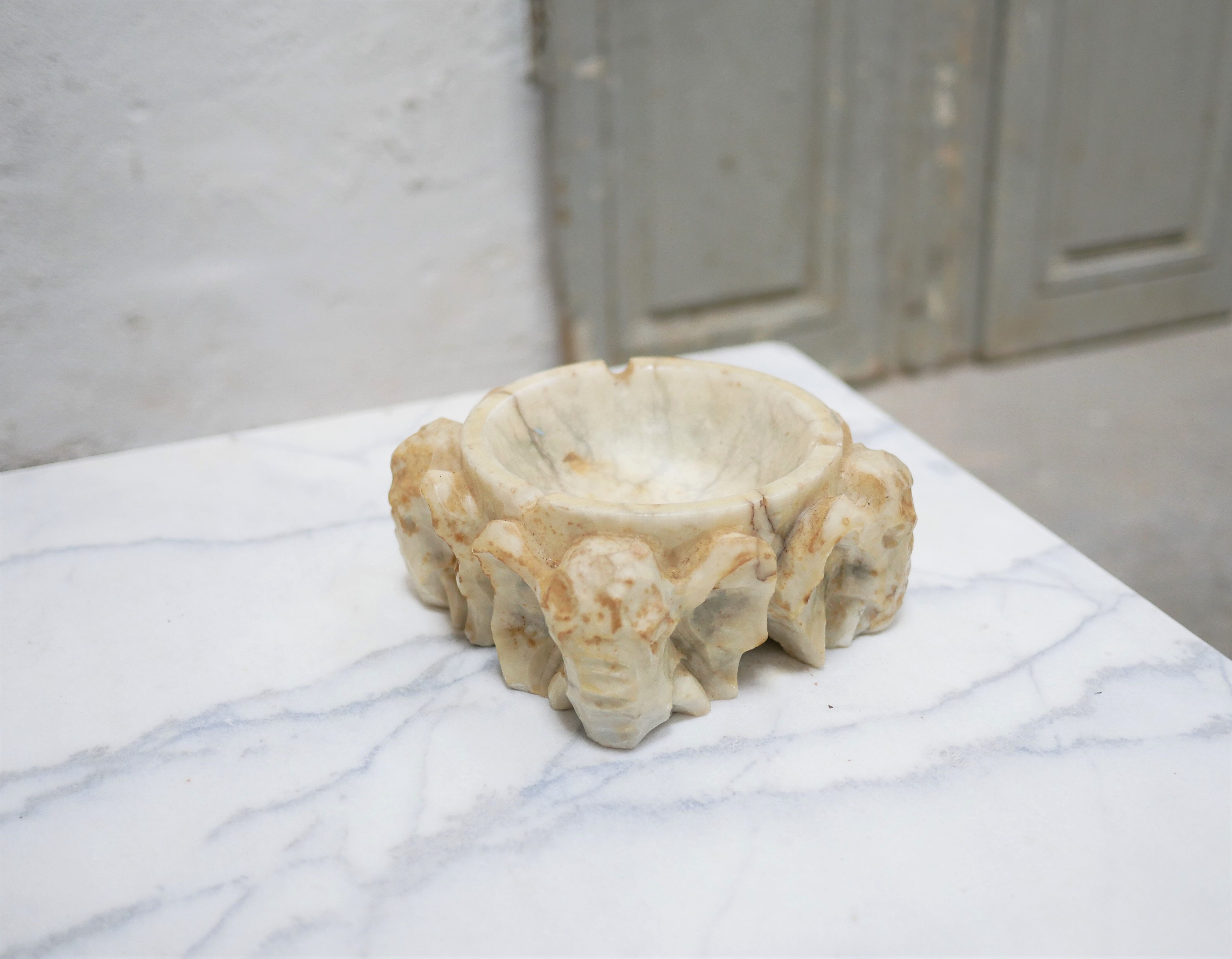 Vintage ashtray in alabaster