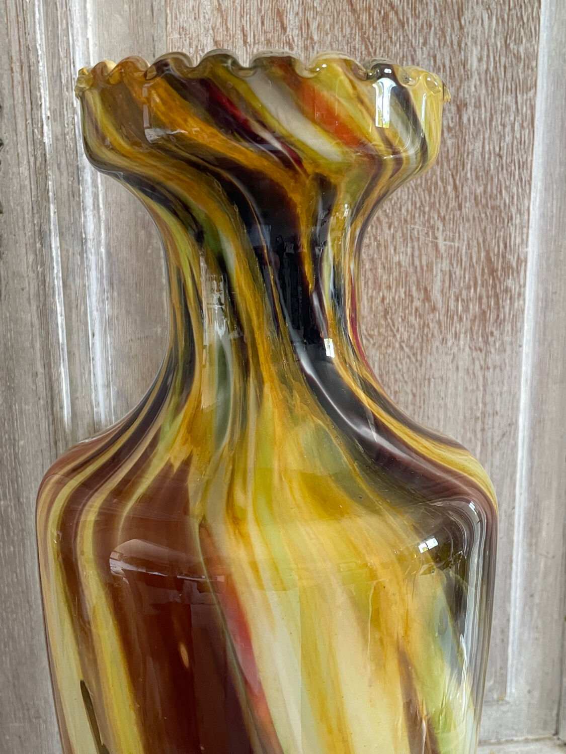 Italian vase Cristal Fiam vintage