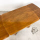 Extendable art deco dining table walnut veneer
