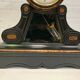 Napoleon III clock in black marble Pendulum Pendulum with mercury XIX century