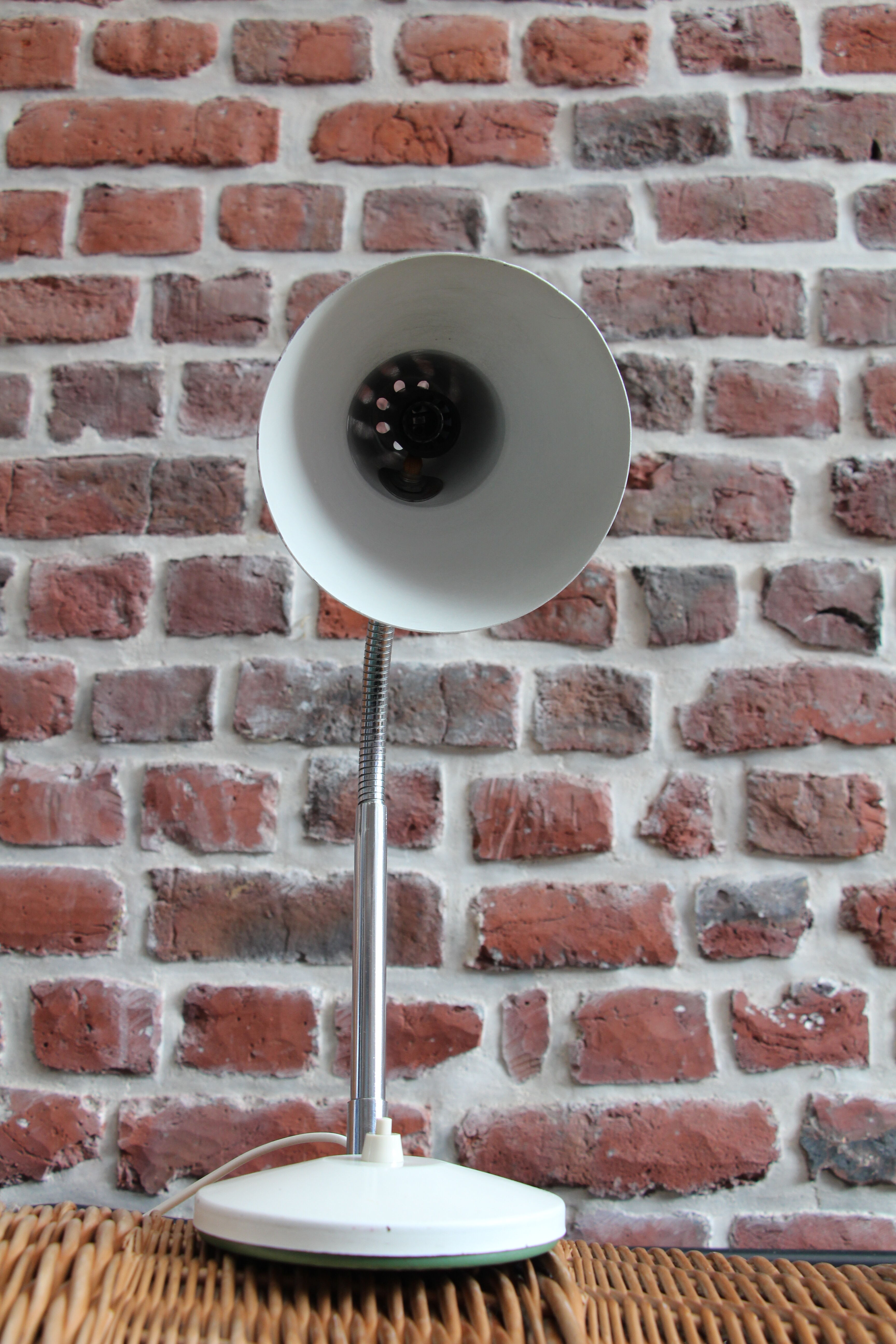 Desk lamp ALUMINOR white 70's