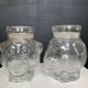 Pair of vintage jars candy jar bear head