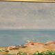 Original Swedish Oil On Panel – “Coast” By Eric Elfvén (1921–2008)