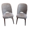2 chaises tonneau accoudoirs vintage