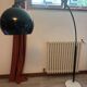 Arco floor lamp – 1960s/70s – Marble and black lacquered metal