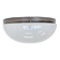 Big chrome Bauhaus ceiling or wall lamp/flushmount, 1940s