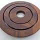 Danish Rosewood Coasters, 1960s, Set of 3