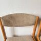 Set of 4 Scandinavian Baumann chairs in solid elm – 1970s