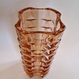 Rosaline pressed glass vase 1970