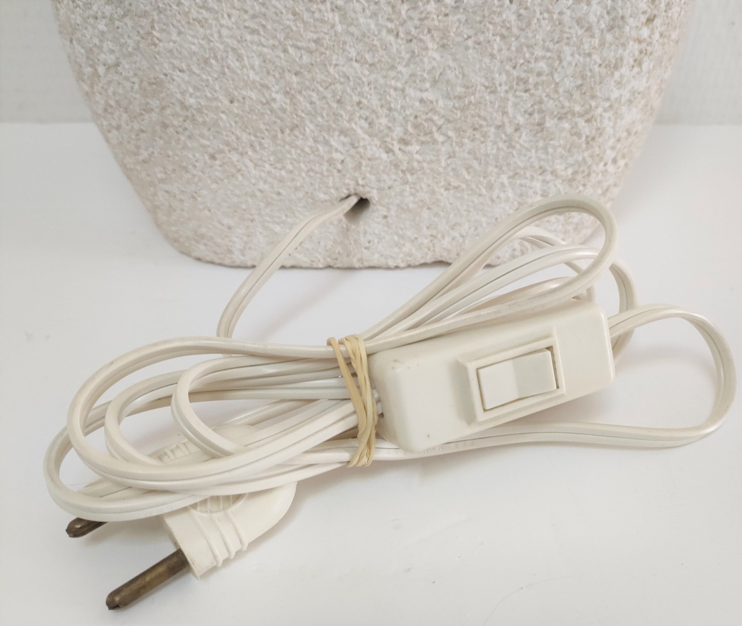 Lamp stone carved design 70s