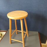 Beech wooden stool