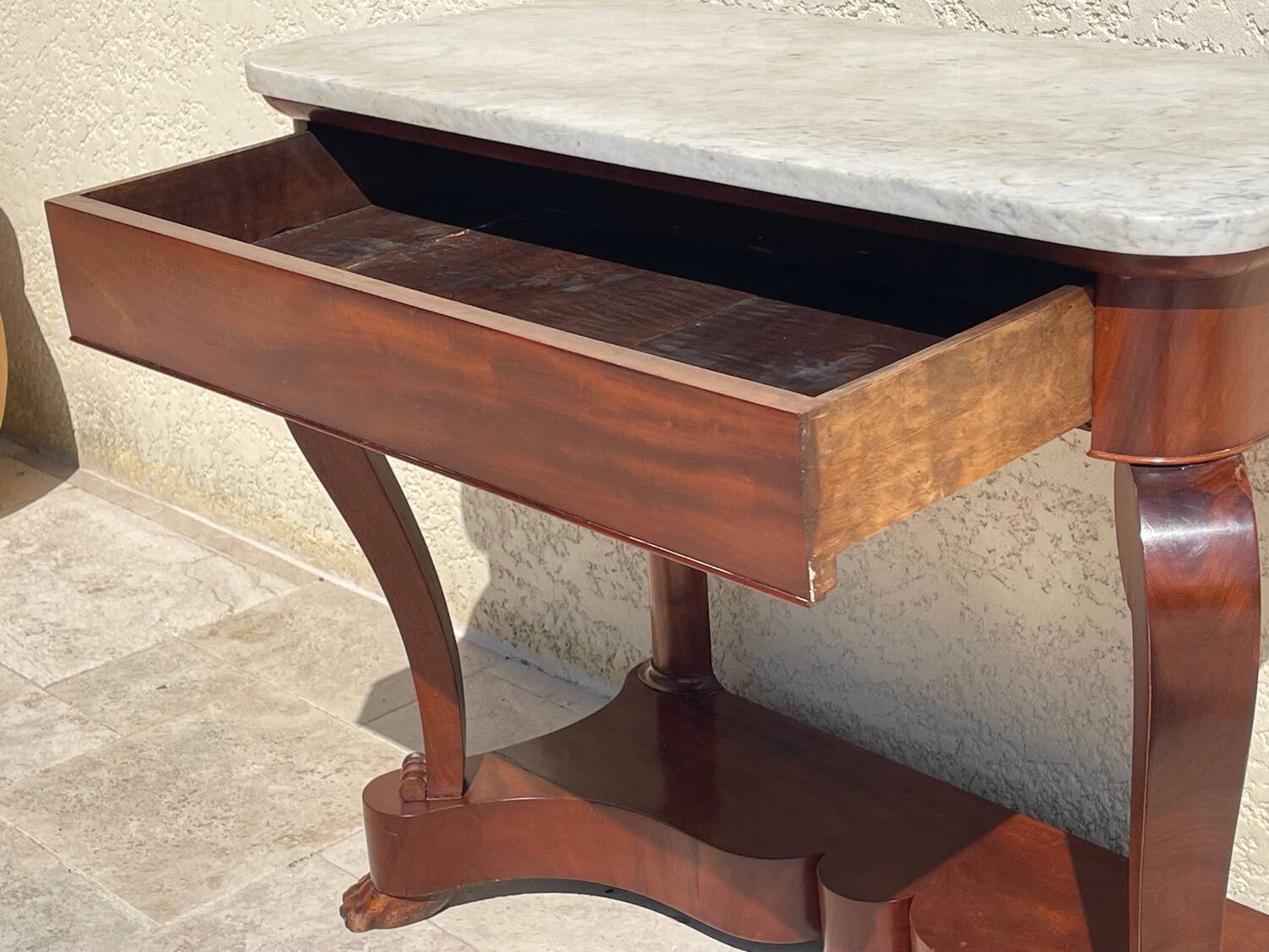 Console en Acajou d’époque Restauration