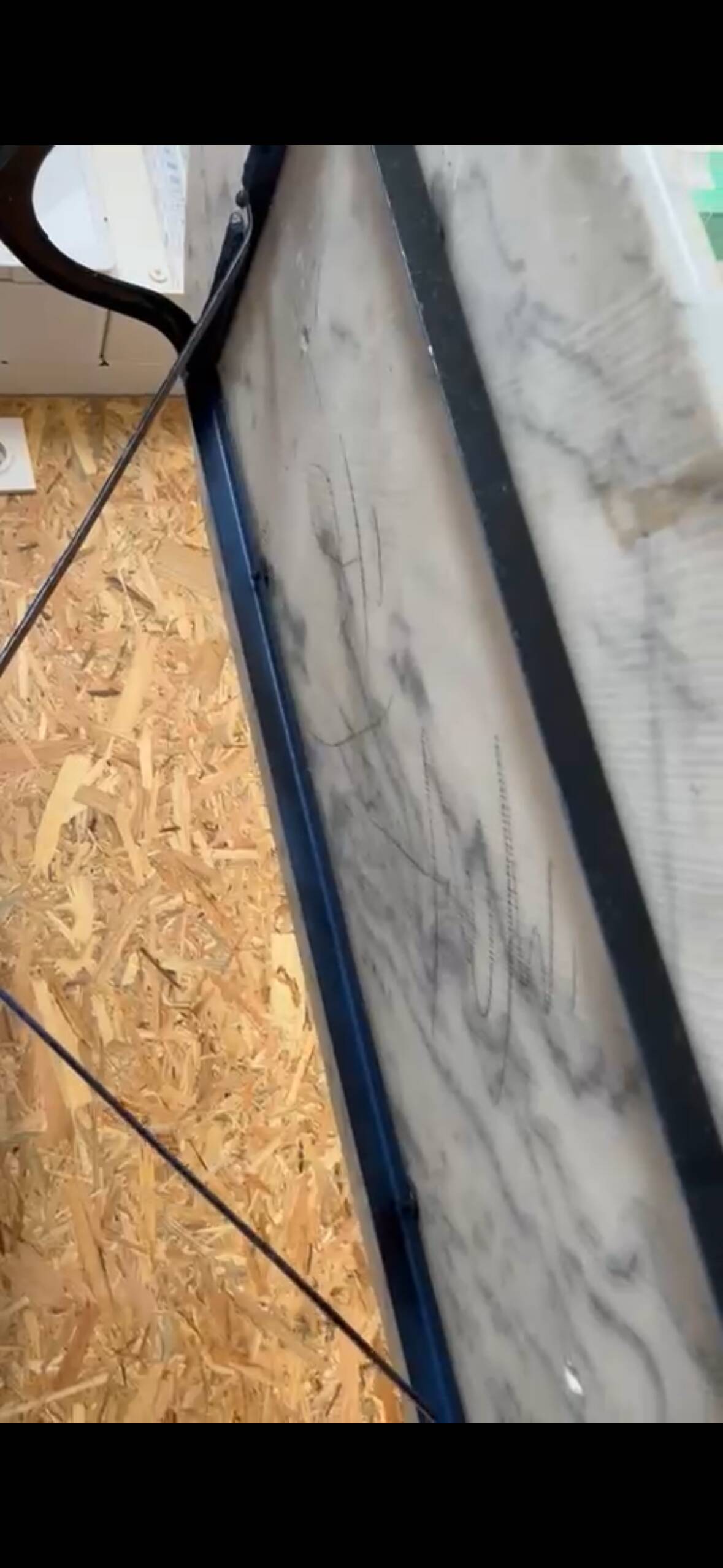 Vintage oval marble table