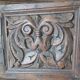 Antique carved wooden window and shutter from Rajasthan