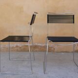 Black vintage scoubidou chair