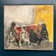 Original Danish Oil on Canvas“Figurative Composition” by Max Bilde