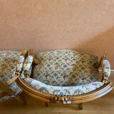 Paire de cabriolets de style Louis XV