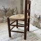 6 straw and oak chairs, mountain furniture