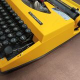 Adler Tippa Yellow Typewriter - Querty Keyboard - Works