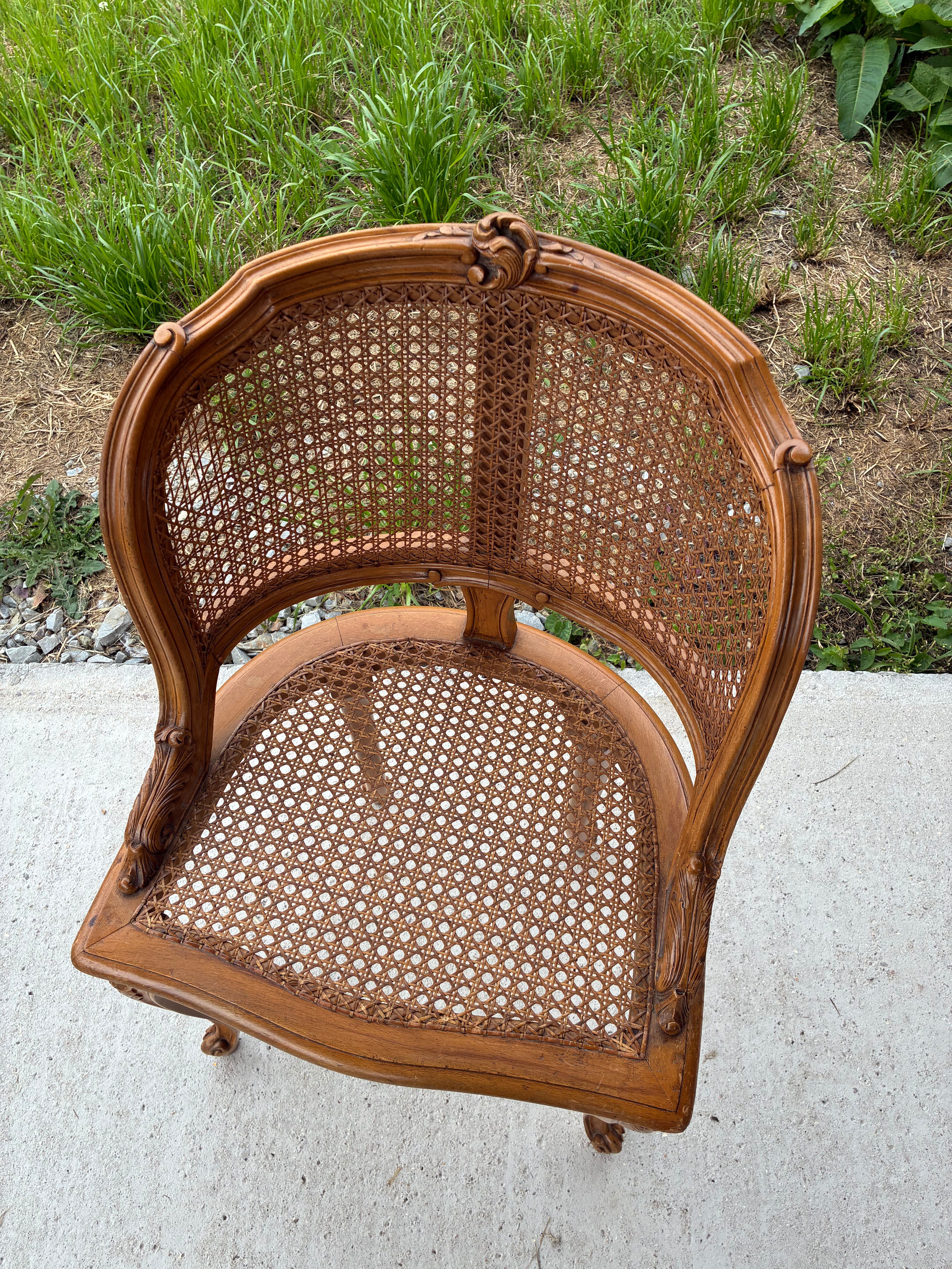 Cane chair in Louis XV style