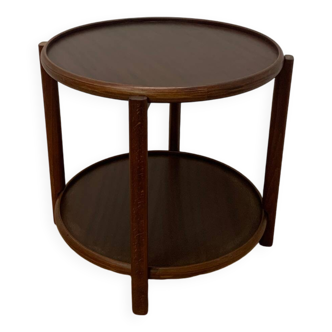 Danish beech side table, 1980