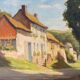 Paysage de maison de campagne