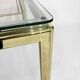 1970s Brass And Chrome Side Tables Renato Zevi Glass