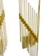 Applique paire verre murano structure dorrure Sciolari, Italie 1970