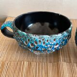 Duo of bowls fat lava sea foam