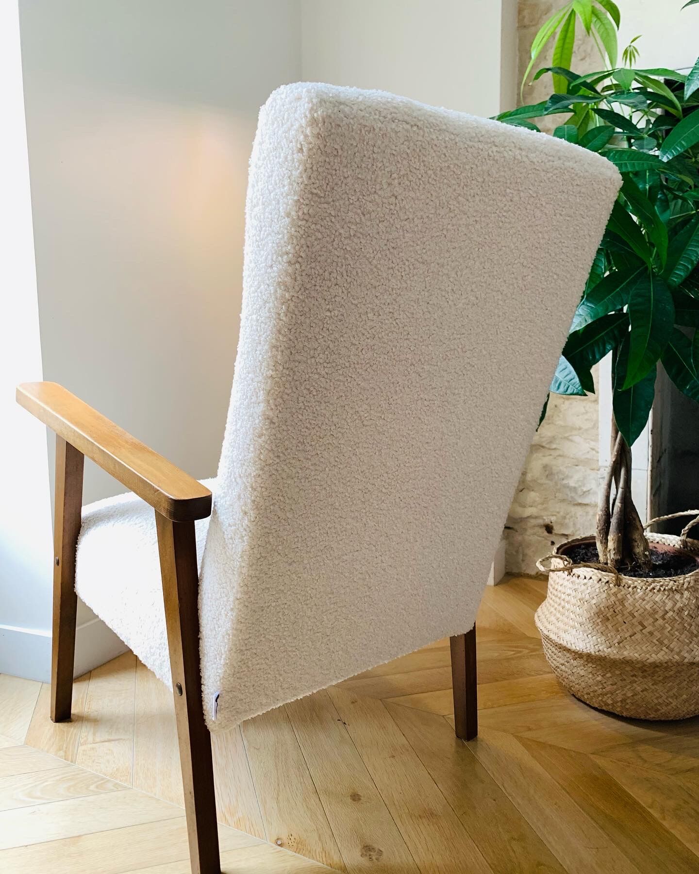 Renovated vintage armchair