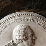 Plaster medallion, 19th century, Jean Baptiste de Gribauval