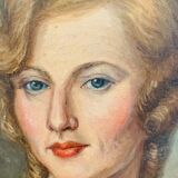 Portrait painting of a woman by R.Lefèvre