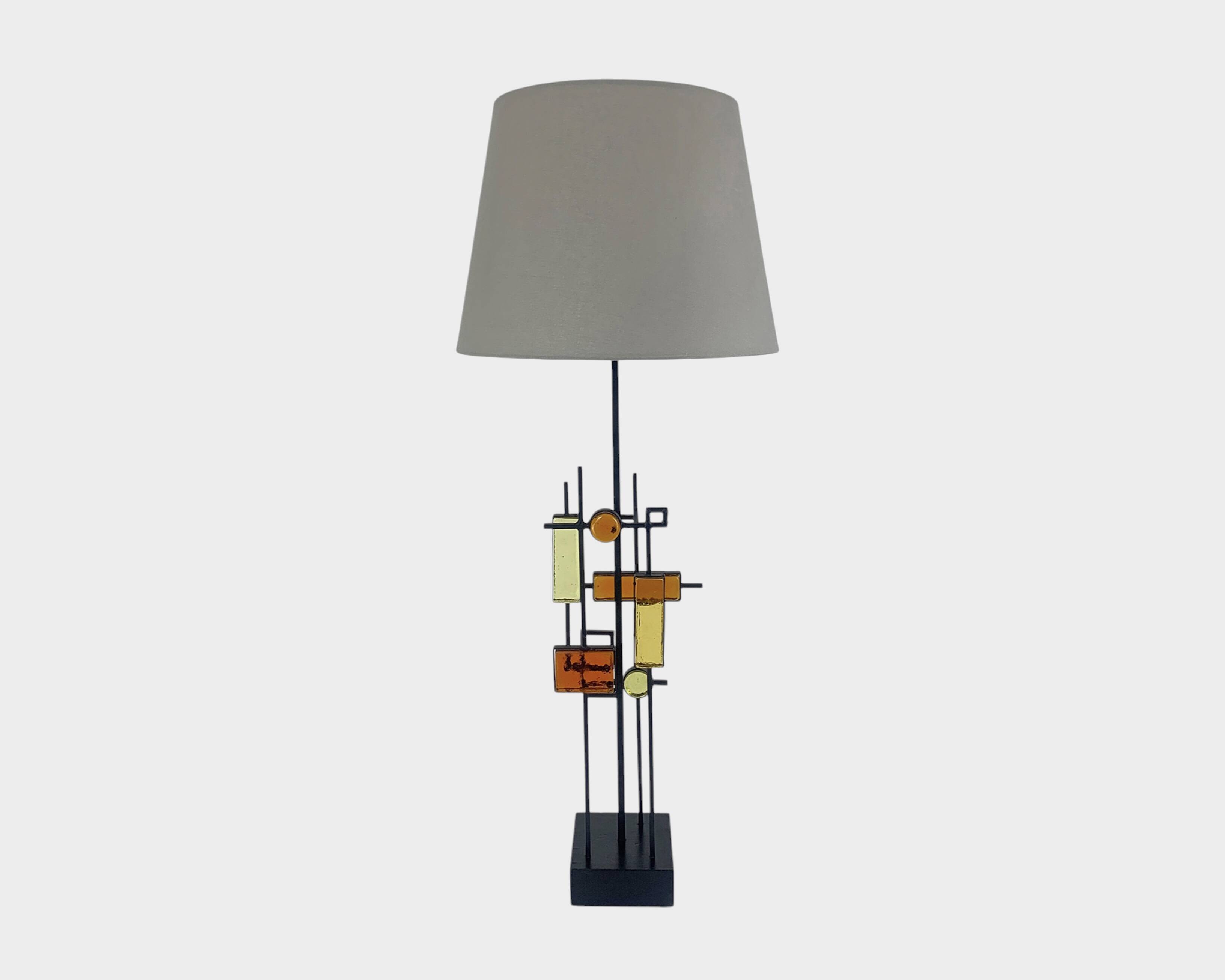 Modernist table lamp by Svend Aage Holm Sorensen, Denmark 1960s