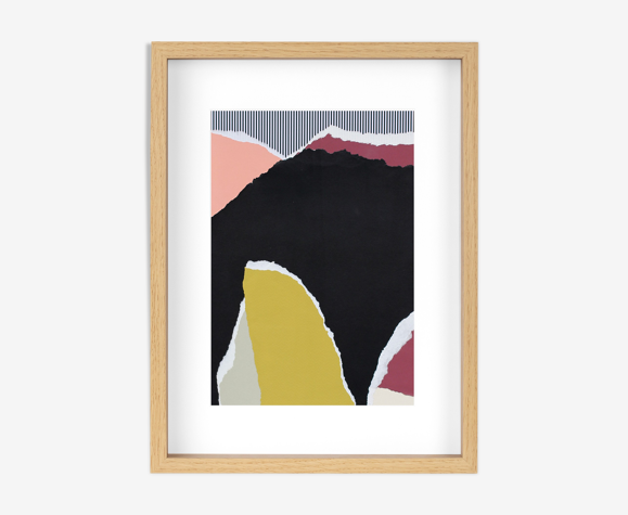 5h43, collage & peinture