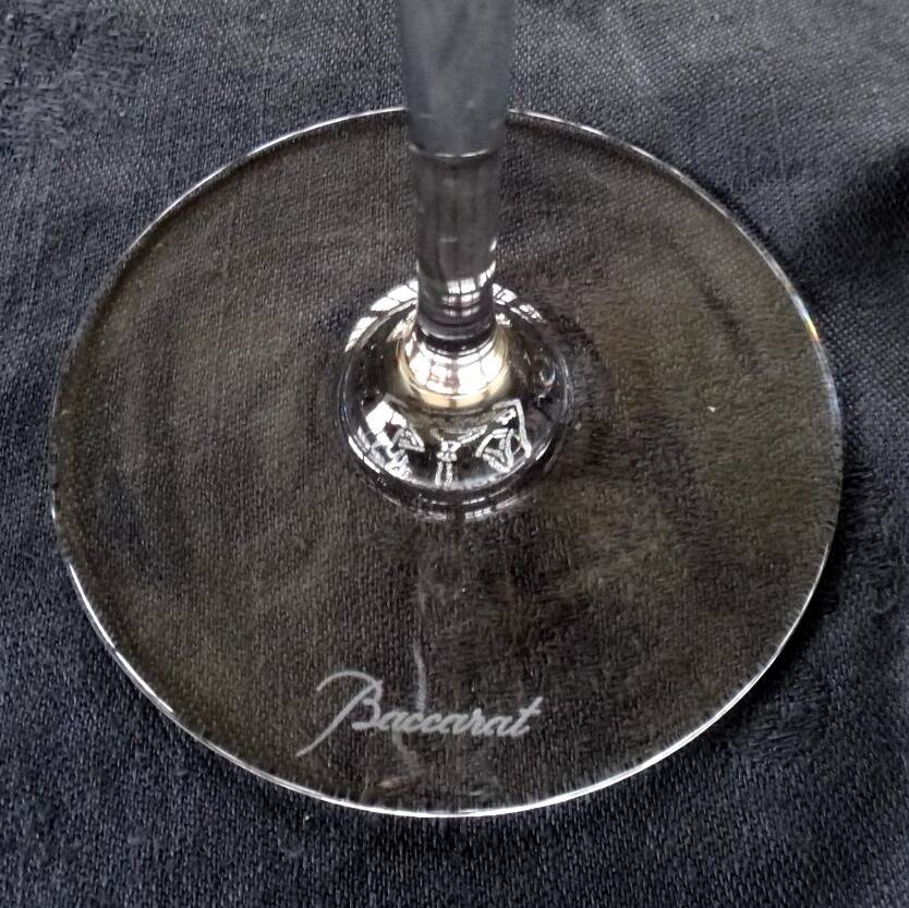 BACCARAT DOM PERIGNON 6 DOUBLE SIGNATURE CRYSTAL CHAMPAGNE FLUTES - 23.5