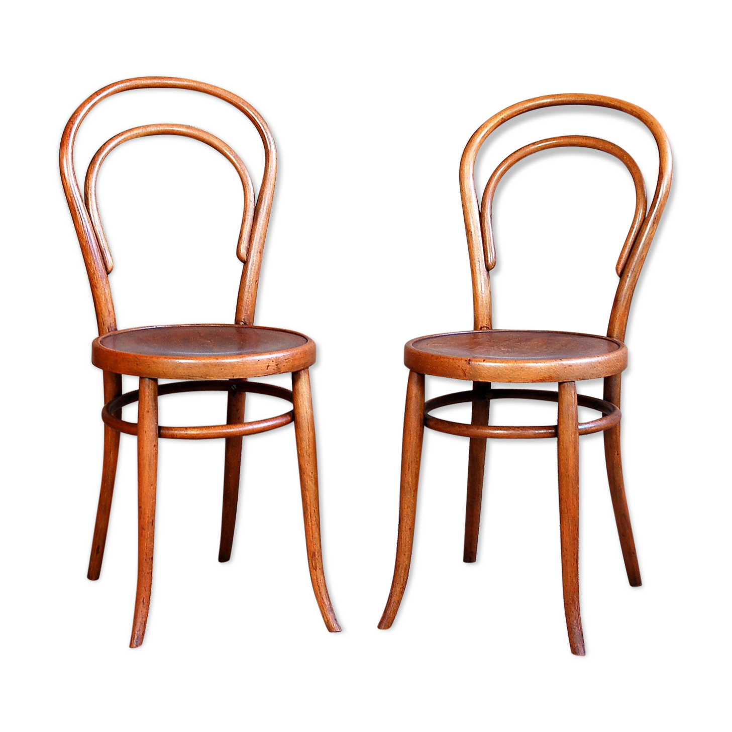 Pair of bistro chairs No.14 early 20th century