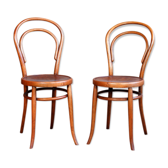 Pair of bistro chairs No.14 early 20th century