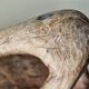 Vintage brutalist olive wood basket