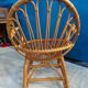 Fauteuil rotin coquille adulte