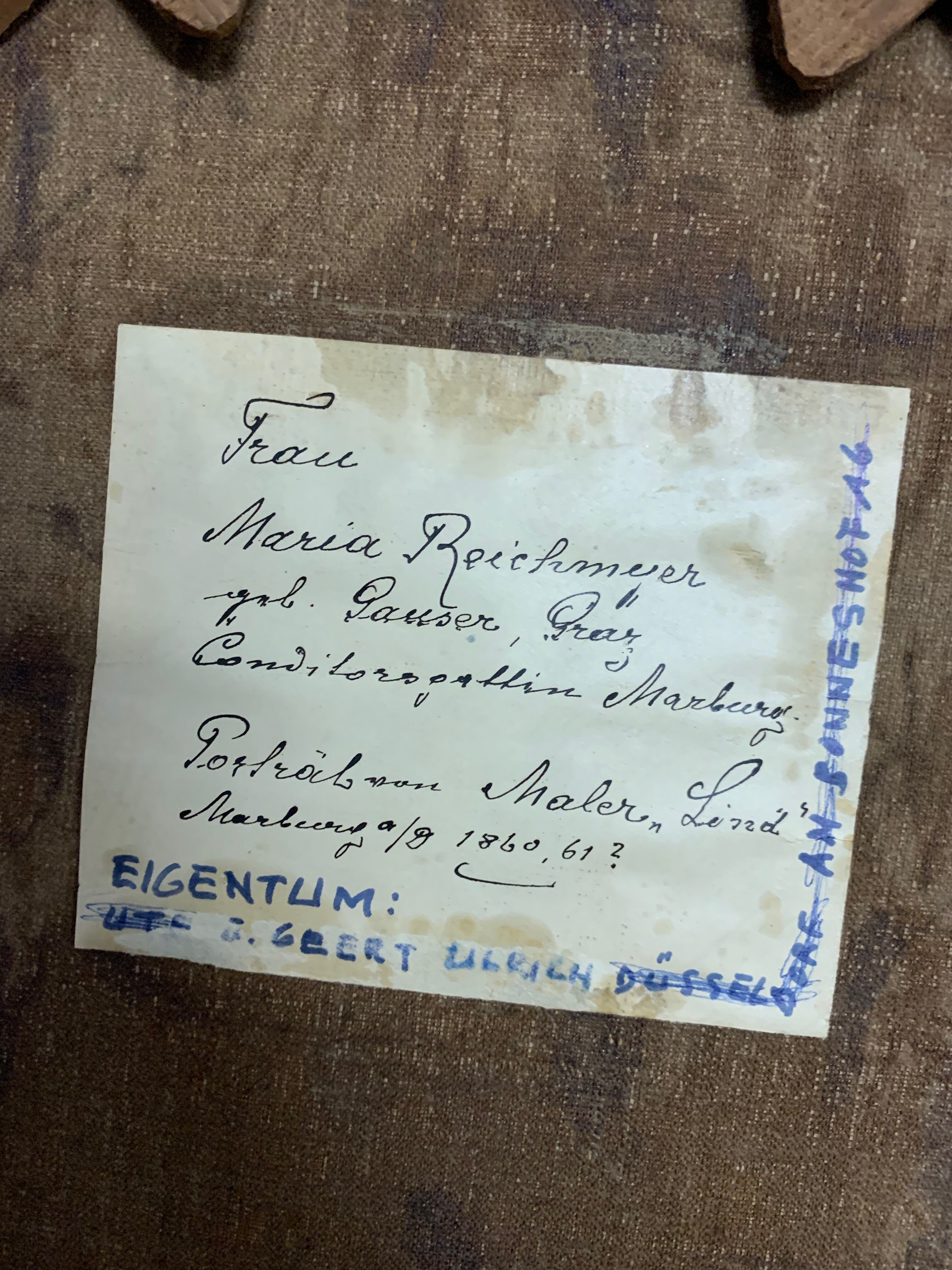 Pair of framed portraits