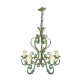 1950 painted metal chandelier