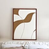 Cream and camel relief table.