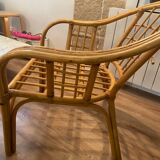 Rattan armchair